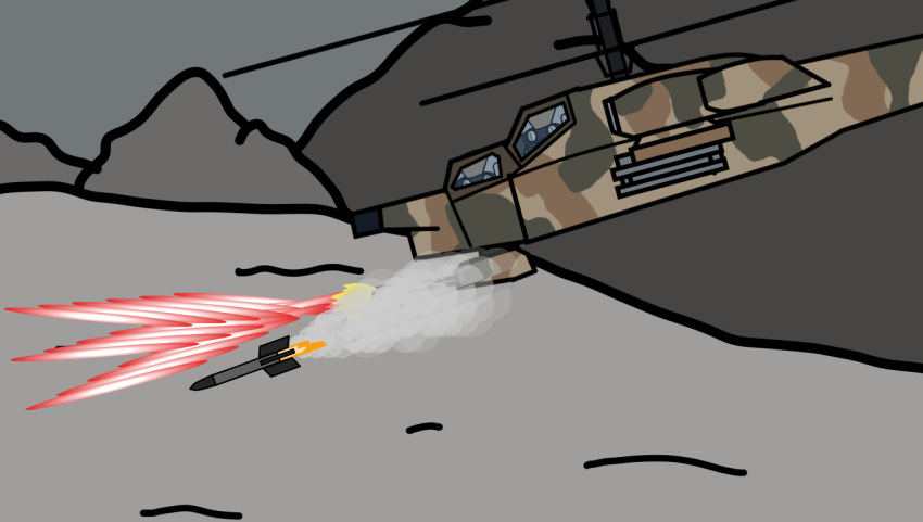 1boy, 1girl, arma_(series), arma_3, autocannon, chibi, csat, firing