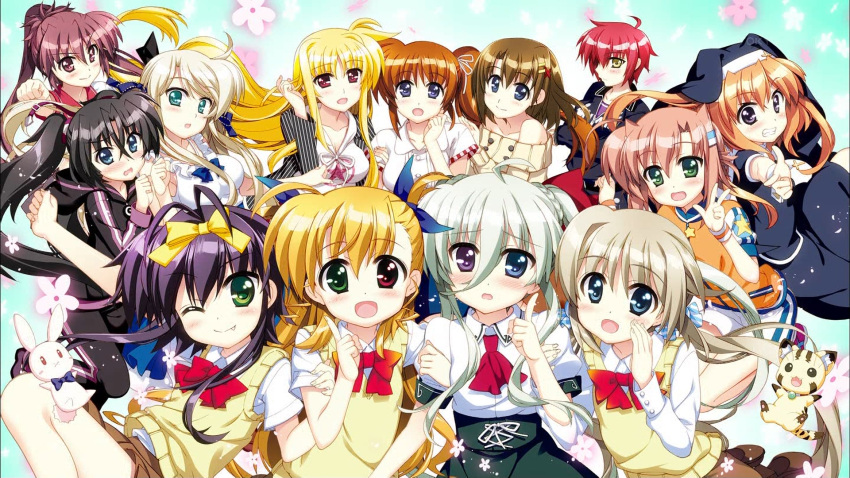 6+girls, asteion, chantez_arpinion, corona_timir, einhart_stratos, fate_testarossa, harry_tribeca, highres