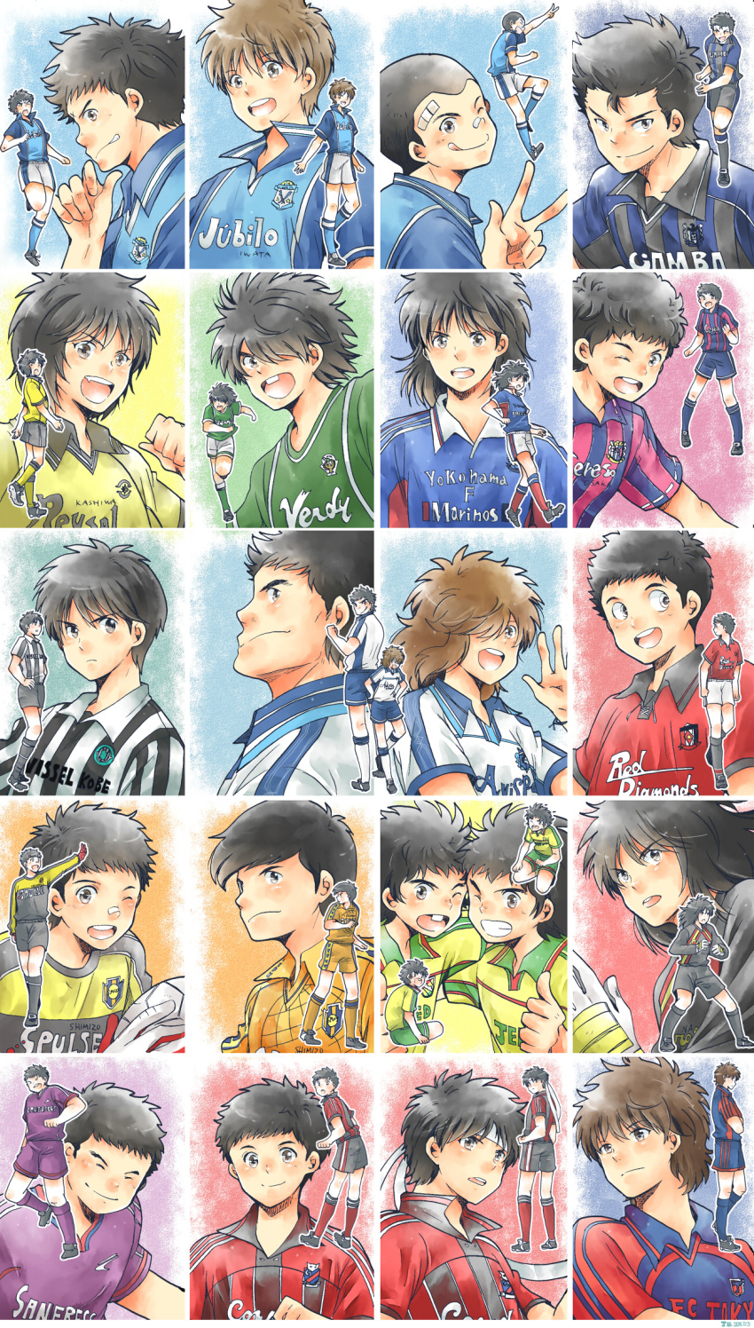 avispa_fukuoka, ball, black_hair, brown_hair, captain_tsubasa, cerezo_osaka, consadole_sapporo, fc_tokyo
