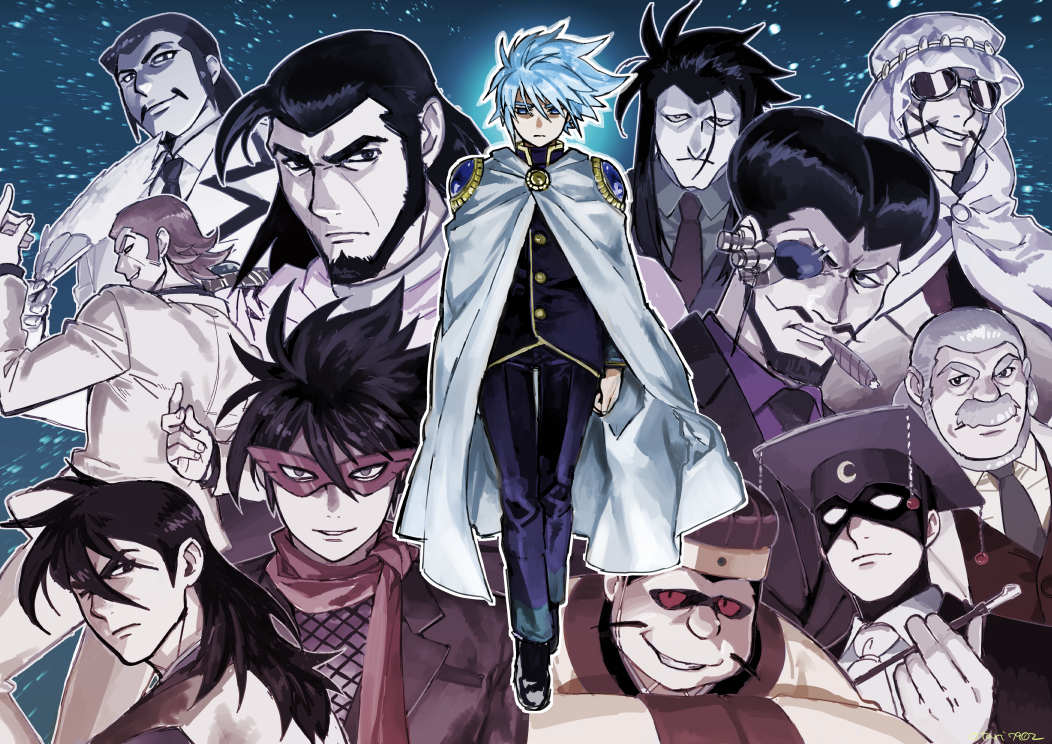 big_fire, dazzling_cervantes, eyepatch, fabulous_fitzgerald, formal, giant_robo, hanzui, indesign