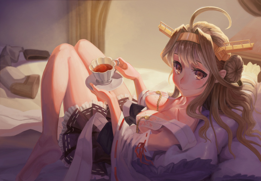 1girl, breasts, cleavage, cup, ecens, ecien, feet, highres