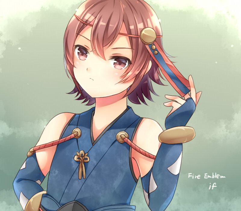 1boy, blush, brown_eyes, brown_hair, fire_emblem, fire_emblem_if, solo, tsukuyomi_(fire_emblem_if)