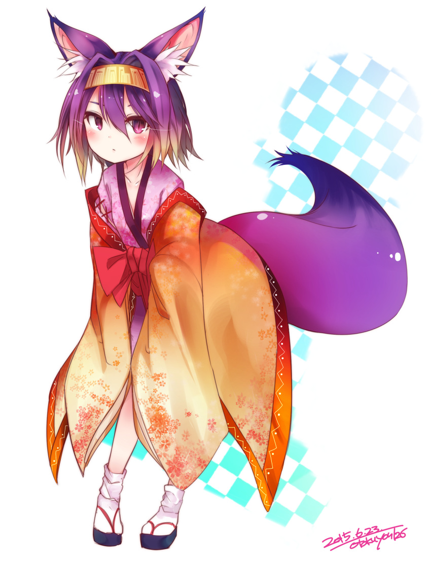 1girl, absurdres, animal_ears, artist_name, blush, collarbone, dated, fox_ears