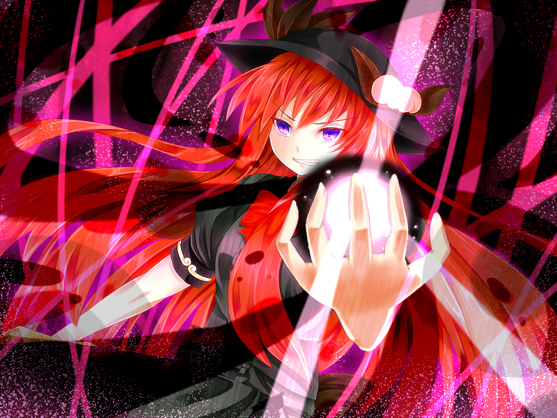 1girl, alternate_costume, alternate_eye_color, alternate_hair_color, aru_gunsou, black_dress, dress, food