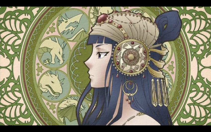 blue_eyes, blue_hair, cap, dragon, hyakko, iizuka_tatsuki, princess