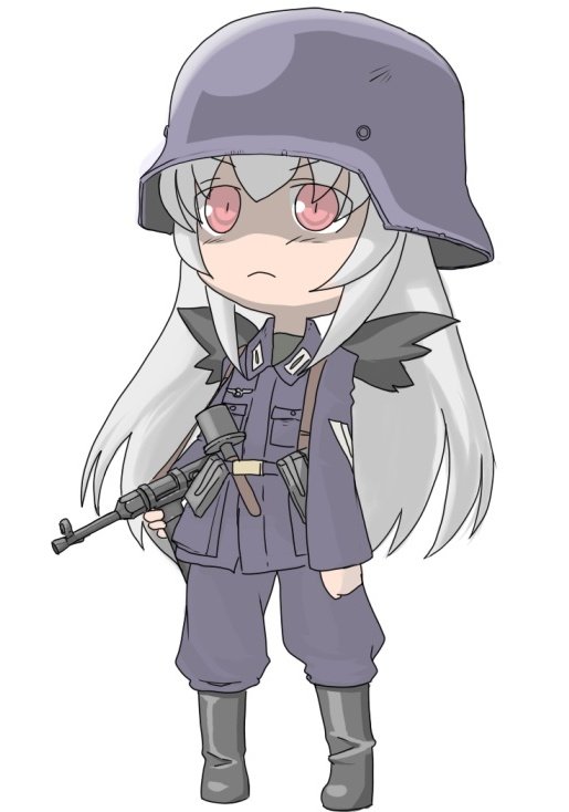 ammunition, black_wings, chibi, explosive, germany, grenade, gun, helmet