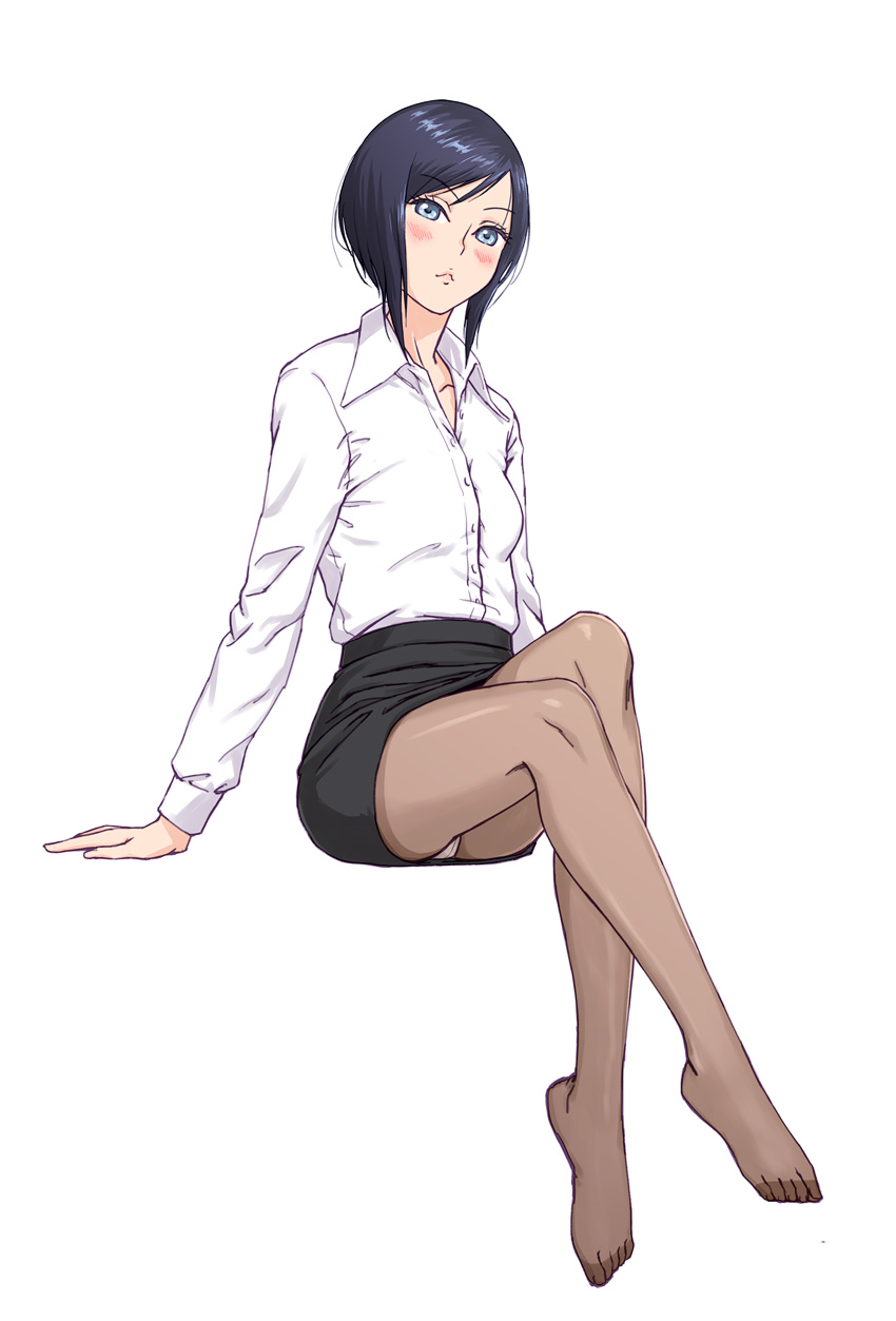 1girl, aizawa_akira, blue_eyes, blue_hair, highres, kaburagi_yuki, looking_at_viewer, natsu_no_zenjitsu