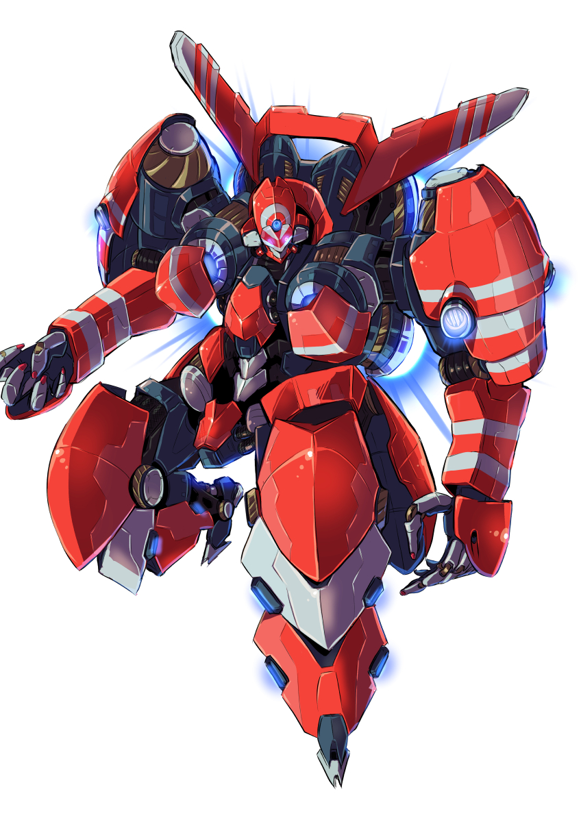 highres, mecha, mechanization, sakura1129, simple_background, solo, tenga, white_background