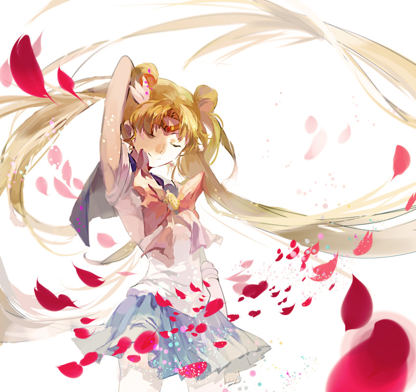 1girl, bishoujo_senshi_sailor_moon, blonde_hair, cathy_inaba, highres, sailor_moon, school_uniform, solo, tagme, tsukino_usagi