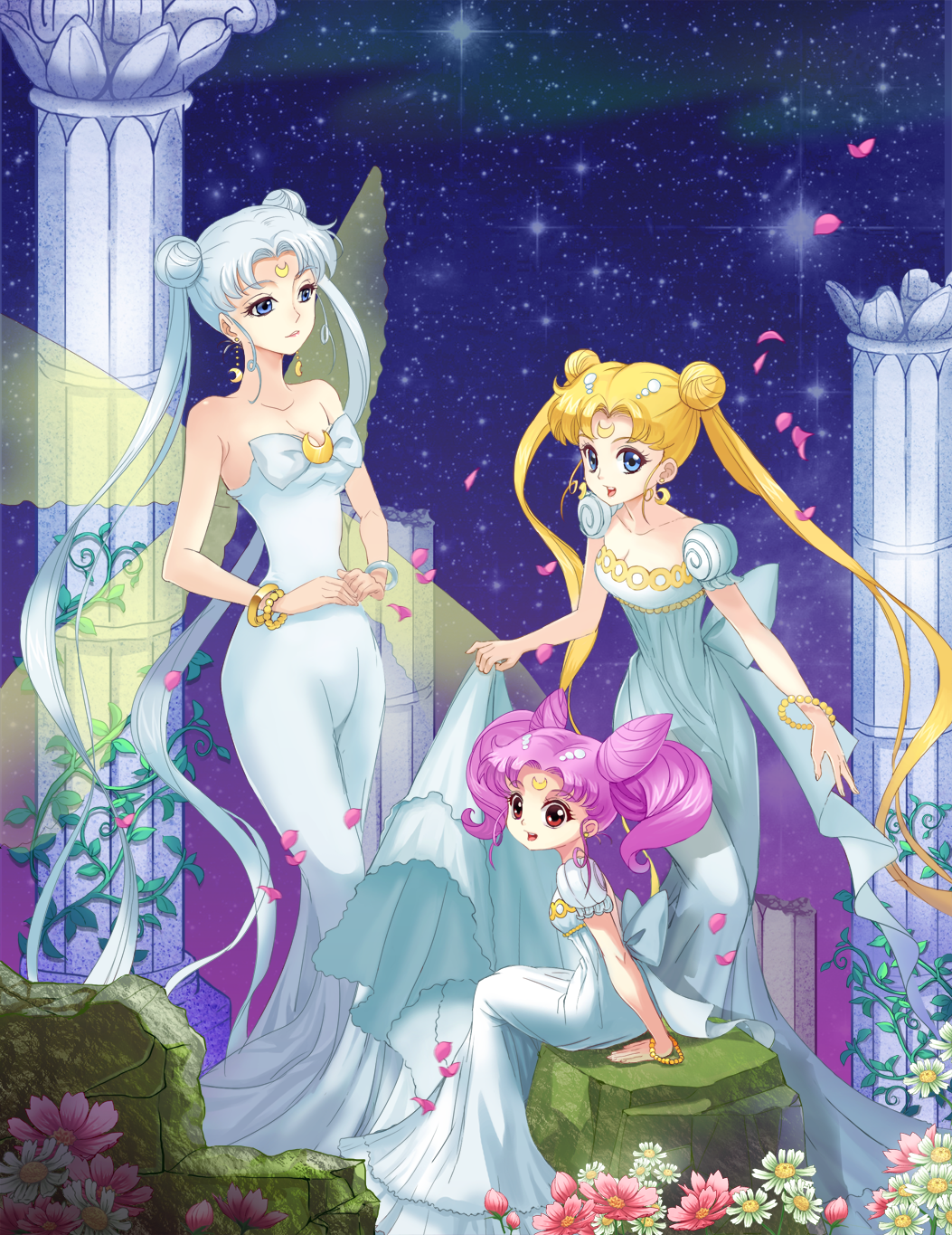 amg192003, bishoujo_senshi_sailor_moon, blonde_hair, blue_eyes, bracelet, breasts, broken, butterfly_wings