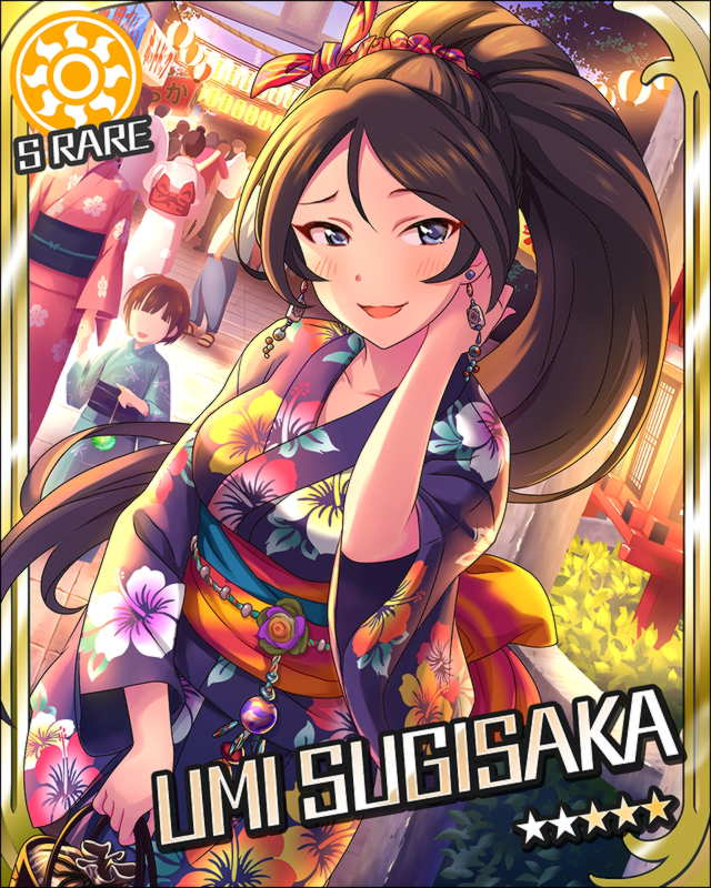 black_hair, blue_eyes, blush, character_name, earring, idolmaster, idolmaster_cinderella_girls, kimono