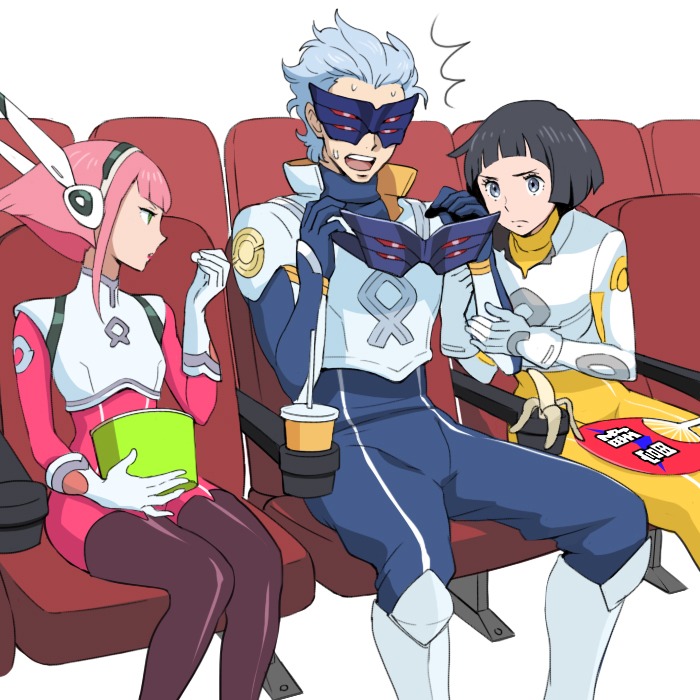 barara_peol, gundam, gundam_g_no_reconguista, kei-co, luin_lee, manny_ambassada, mask_(gundam_g_no_reconguista)