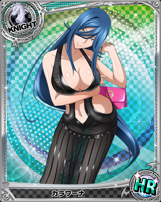 1girl, artist_request, bag, card_(medium), character_name, chess_piece, high_school_dxd, kalawarner