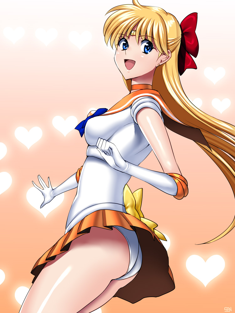 aino_minako, anzu_(onelelee), ass, bishoujo_senshi_sailor_moon, blonde_hair, blue_eyes, bow, choker