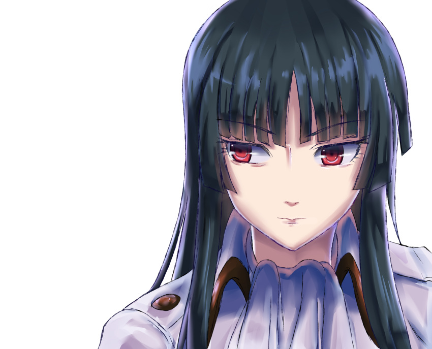 1girl, absurdres, ade-nyungsep, black_hair, gintama, highres, hime_cut, imai_nobume