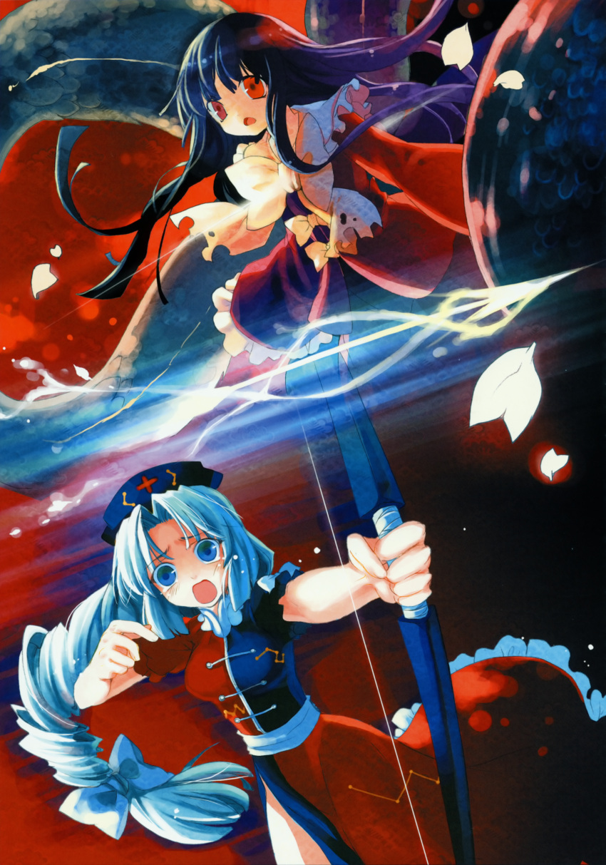 absurdres, arrow, blue_eyes, bow_(weapon), braid, cat.lqe, catlqe, hat