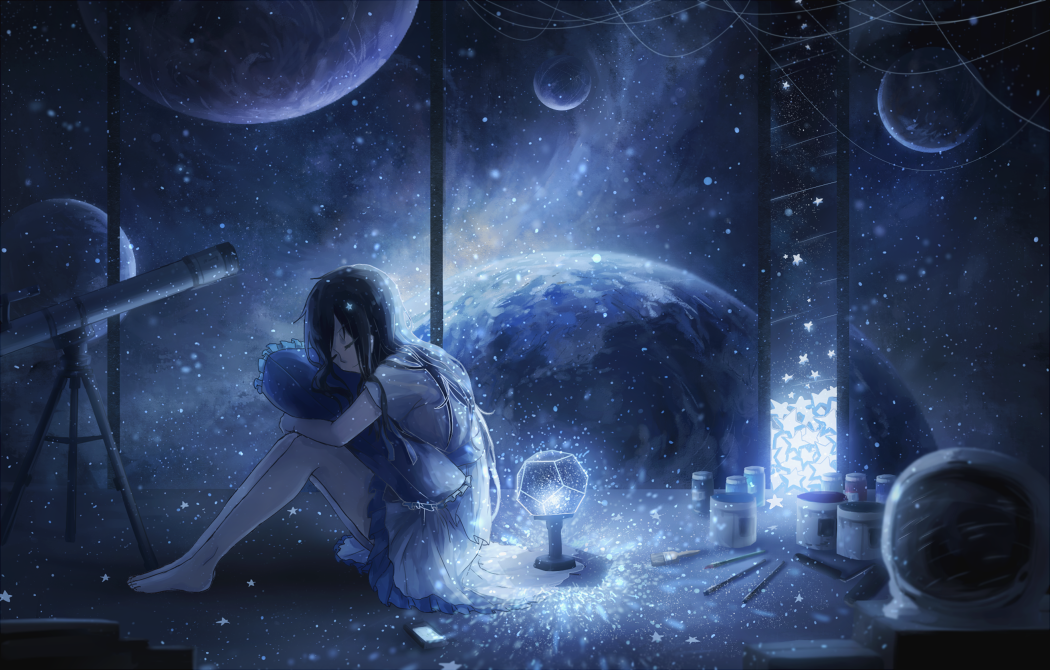 1girl, barefoot, black_hair, cellphone, closed_eyes, dark, domik, light