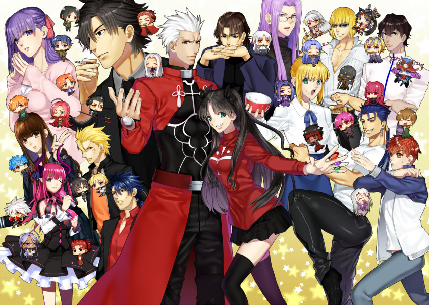 archer, archer_(fate/extra), archer_(fate/grand_order), archer_(fate/prototype), assassin_(fate/extra), assassin_(fate/stay_night), avenger, bazett_fraga_mcremitz