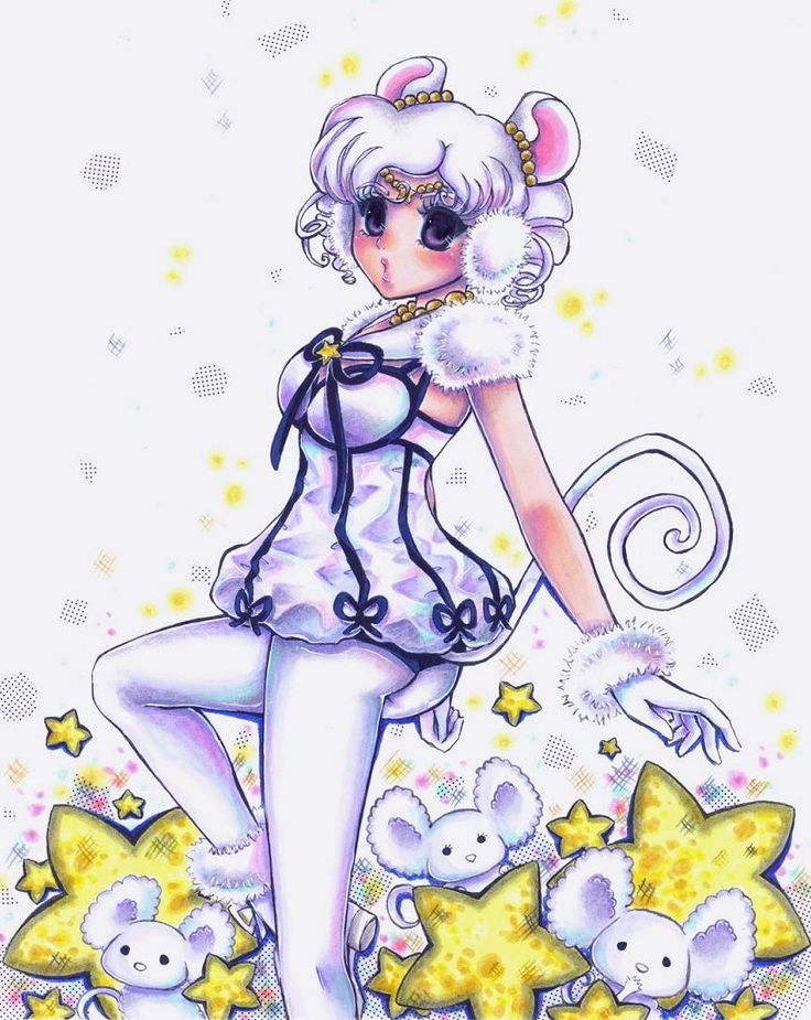 1girl, animal_ears, ass, bishoujo_senshi_sailor_moon, black_bow, bow, drill_hair, ear_covers