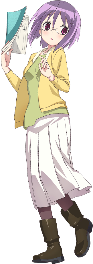 cover_image, female, ichinose_futaba, official_art, png_conversion, purple_hair, sasaki_masakatsu, short_hair