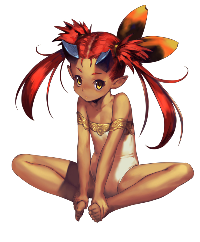 1girl, bare_arms, bare_legs, bare_shoulders, barefoot, borrowed_character, child, collarbone