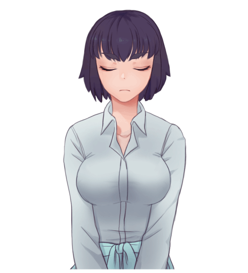 1girl, alternate_hairstyle, animated, animated_gif, blue_eyes, bouncing_breasts, breasts, casual