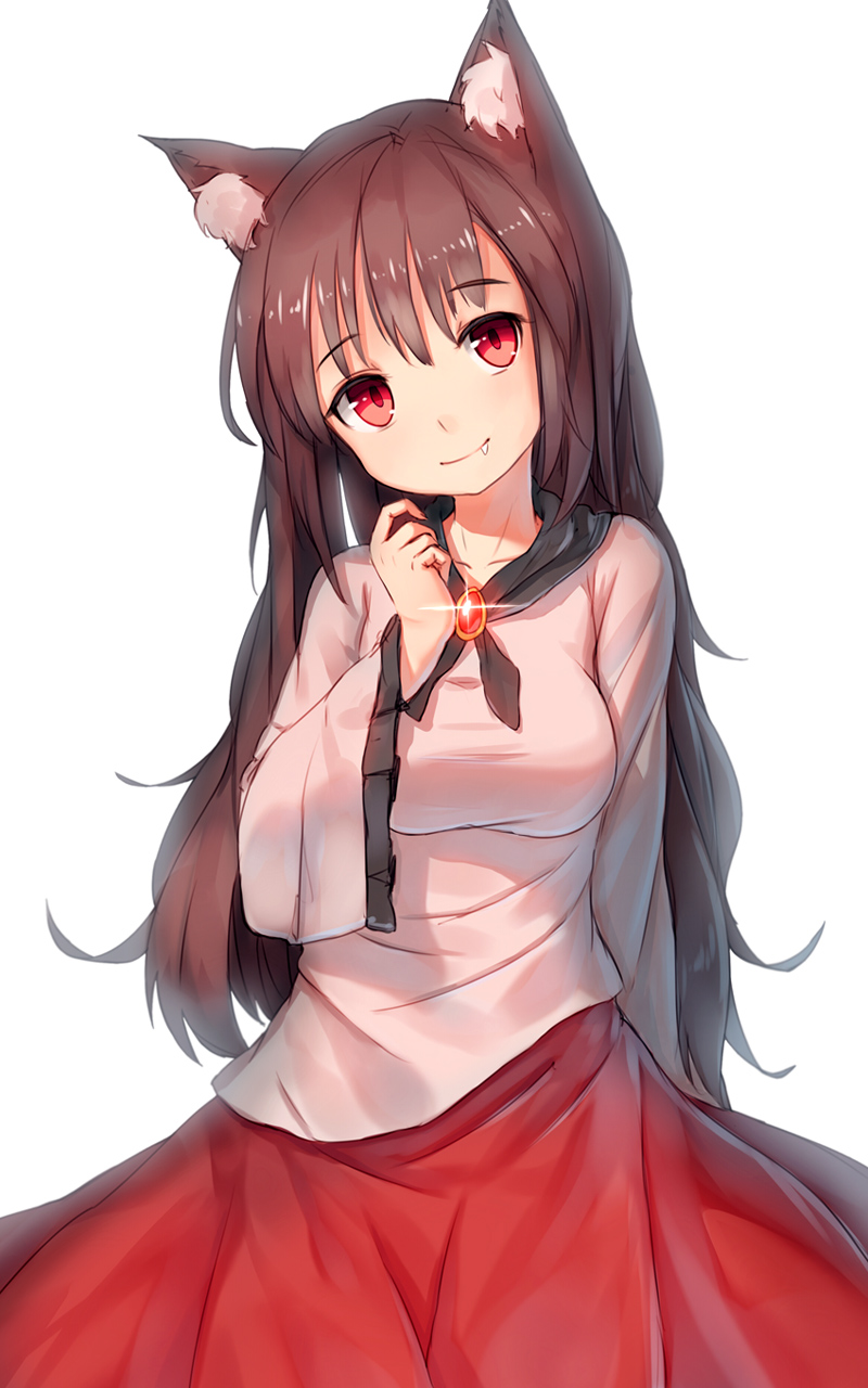 1girl, animal_ears, blush, breasts, brooch, brown_hair, dress, highres