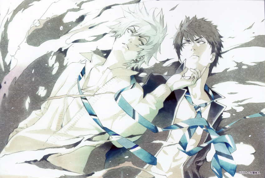 2boys, duo, end_cards, high_resolution, male, miyamura_toranosuke, multiple_boys, oh!_great, scan, short_hair, spiky_hair, yamada-kun_to_7-nin_no_majo, yamada-kun_to_7-nin_no_majo_-_end_cards, yamada_ryuu