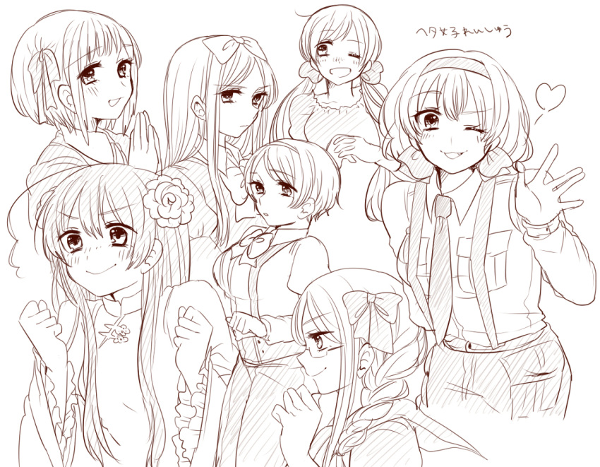 ahoge, allied_forces_(hetalia), asian_countries_(hetalia), belarus_(hetalia), belgium_(hetalia), braid, female, glasses