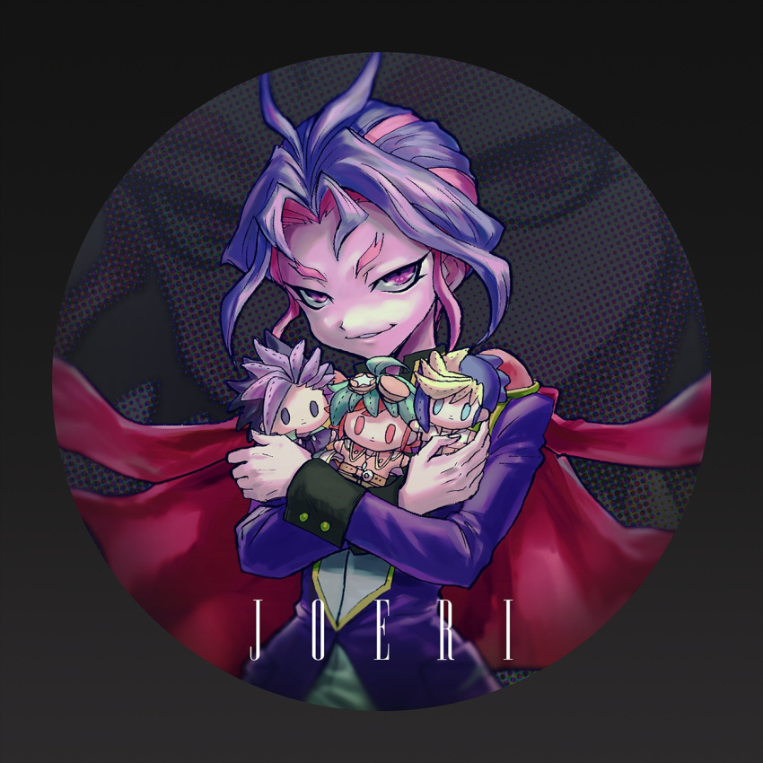 1:1_aspect_ratio, ahoge, blue_hair, cape, coat, high_resolution, long_hair, long_sleeves