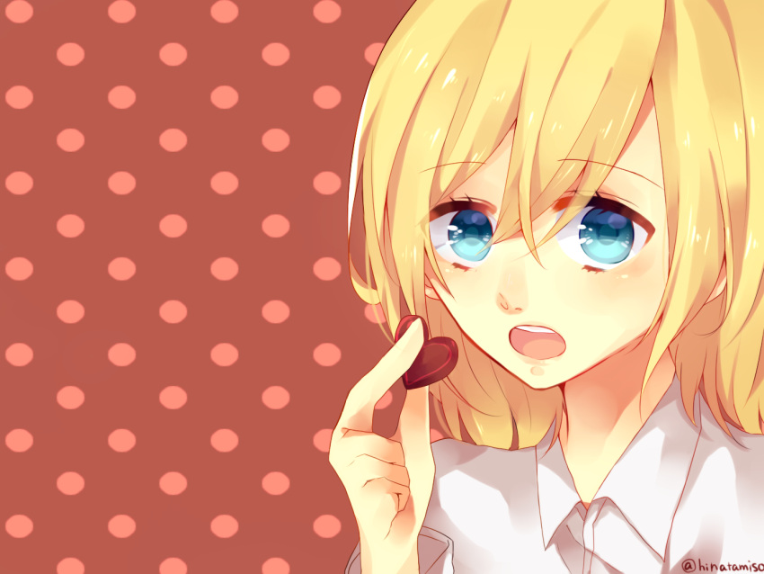 4:3_aspect_ratio, blonde, blue_eyes, heart, hinata_(hinata_bokko), krista_lenz, long_hair, shingeki_no_kyojin