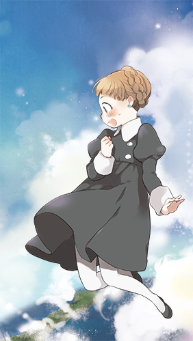 aldnoah_zero, blush, braid, brown_hair, child, dress, eddelrittuo, jusc0