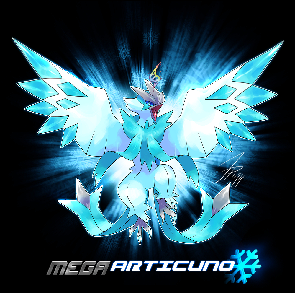 animal, articuno, bird, black_background, blue_eyes, cat-meff, character_name, dark_background