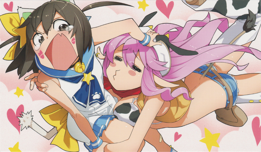 2girls, duo, etotama, etotama_-_eyecatcher, eyecatch, female, high_resolution, large_filesize