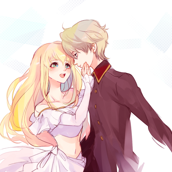 1:1_aspect_ratio, aldnoah_zero, asseylum_vers_allusia, blonde, blue_eyes, happy, long_hair, poco_(snsn)