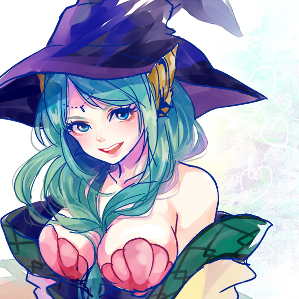 1:1_aspect_ratio, blue_eyes, blue_hair, happy, hat, jewelry, long_hair, magi:_the_labyrinth_of_magic