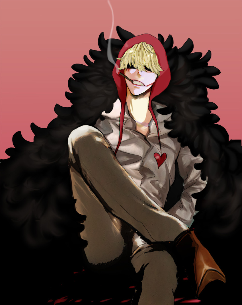 blonde, corazon_(one_piece), high_resolution, male, one_piece, pixiv_id_1087528, scar, short_hair