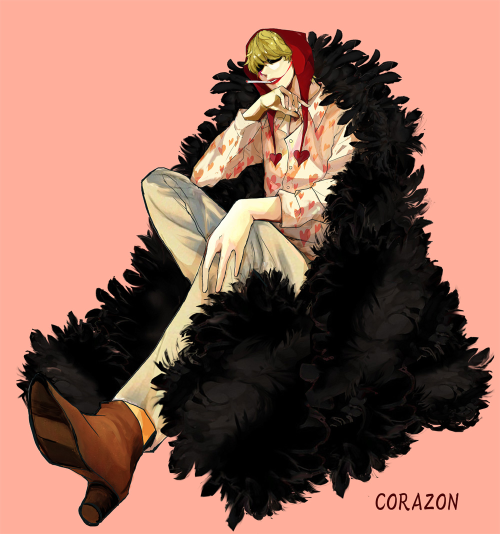 blonde, corazon_(one_piece), male, one_piece, pixiv_id_1087528, scar, short_hair