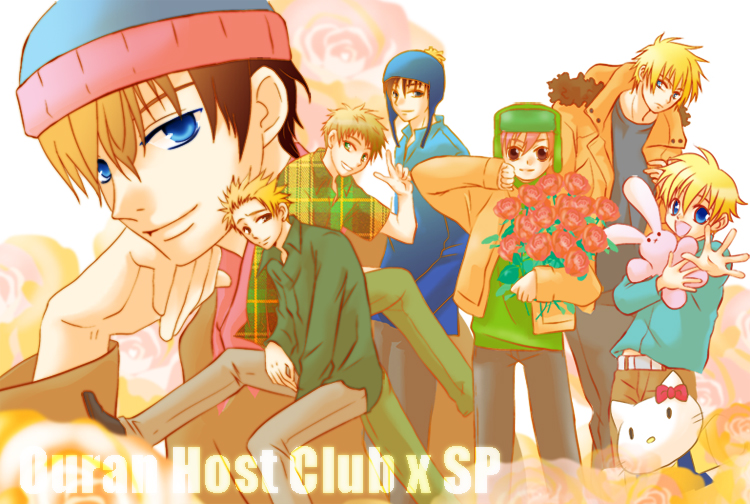 blonde_hair, blue_eyes, brown_eyes, butters_stotch, coat, craig_tucker, eric_cartman, everyone