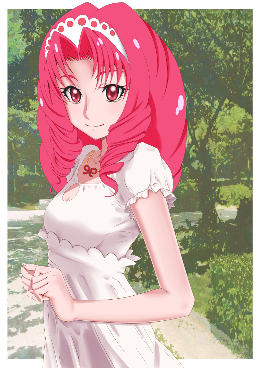 akagi_towa, amawa_kazuhiro, commentary_request, go!_princess_precure, highres, precure, quad_tails, red_eyes