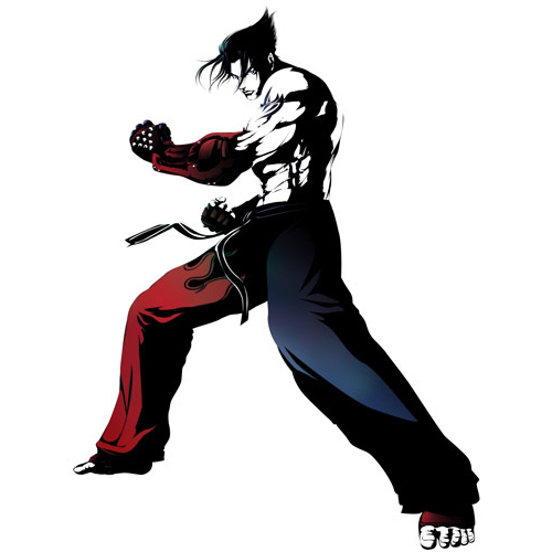 1boy, barefoot, elbow_gloves, fighting_stance, fingerless_gloves, fujisawa_tomio, full_body, gloves
