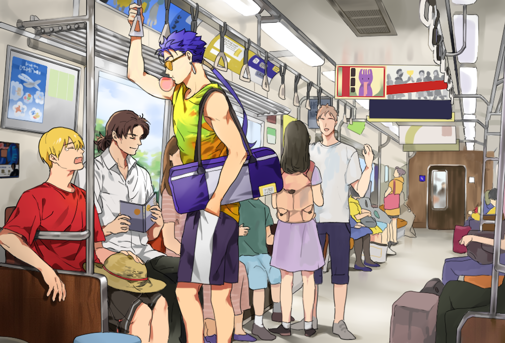 cameo, carnival_phantasm, casual, fate/stay_night, fate_(series), gilgamesh, grail-kun, kotomine_kirei