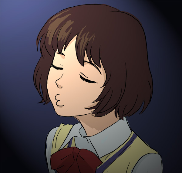 closed_eyes, kaminagi_ryoko, kaminagi_ryouko, lafolie, short_hair, zegapain