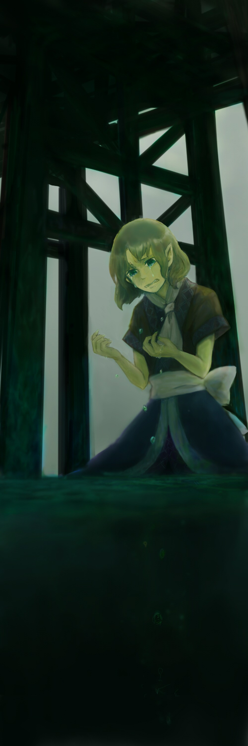 highres, mizuhashi_parsee, nosaki_(pixiv363792), solo, tears, touhou