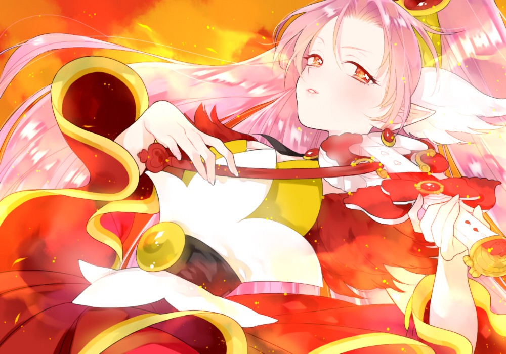 1girl, akagi_towa, bangs, belt, chigu_(pixiv), cure_scarlet, earrings, female
