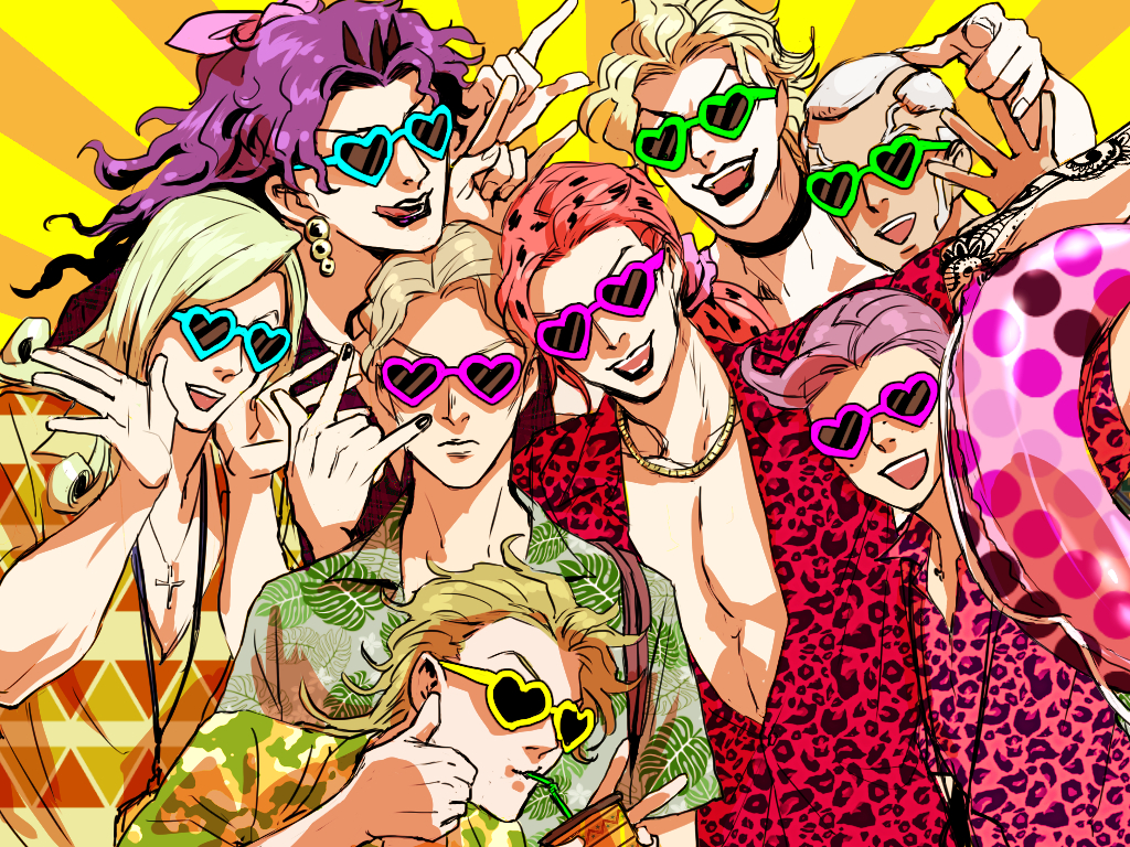 \m/, \n/, aonekonbu, black_lipstick, black_nails, blonde_hair, cross, diavolo