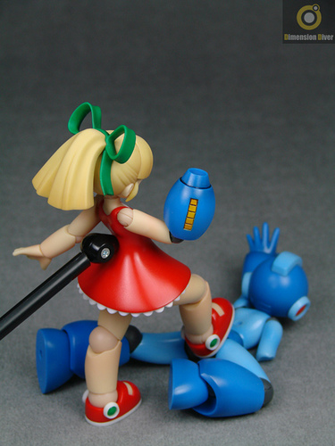 dimension_diver, doll_joints, dress, femdom, figure, hair_ribbon, lowres, mega_man_(character)