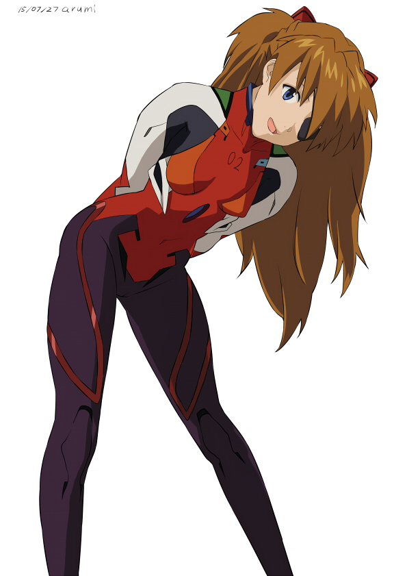 1girl, arumi_(arumi-ke), bent_over, blue_eyes, eyepatch, hair_ornament, light_brown_hair, long_hair