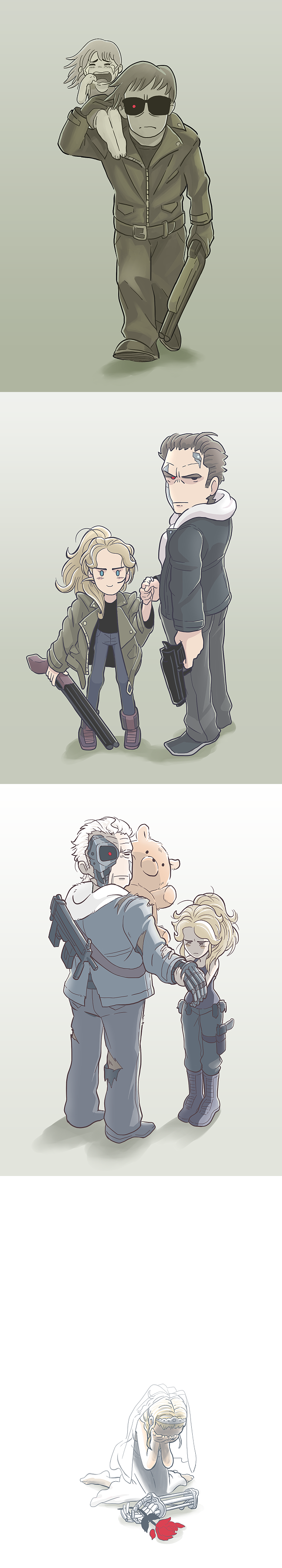 4koma, absurdres, blonde_hair, blue_eyes, bridal_veil, child, comic, covering_face