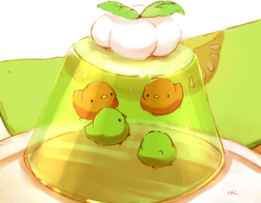 artist_name, bird, food, in_food, jelly, muskmelon, no_humans, original